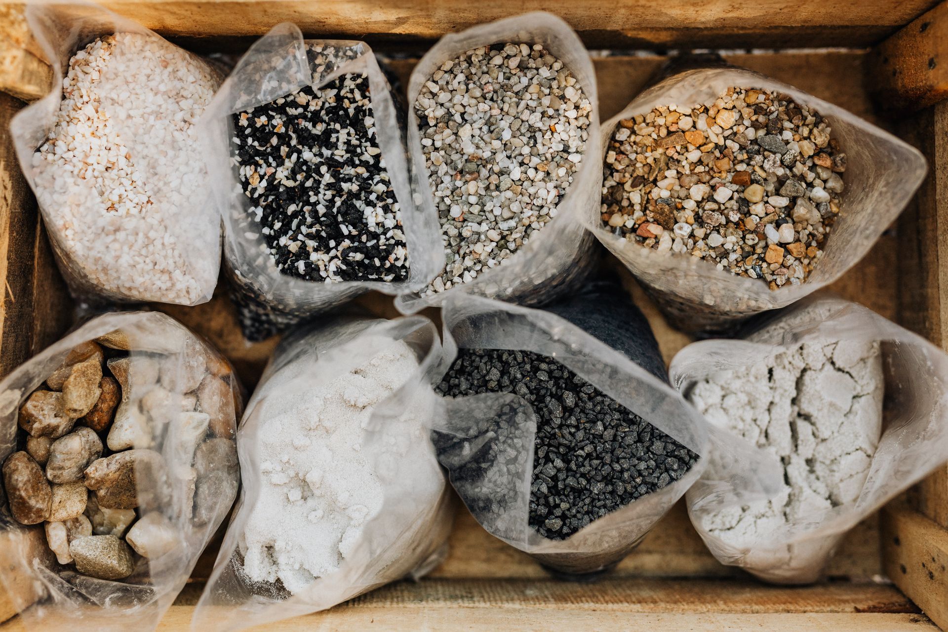 Pea Gravel, River Rock, and Crushed Stone Compared